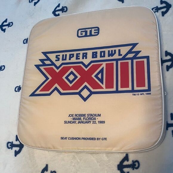 💥Vintage Super Bowl XXIII Seat Cushion 🏠 - Picture 1 of 2